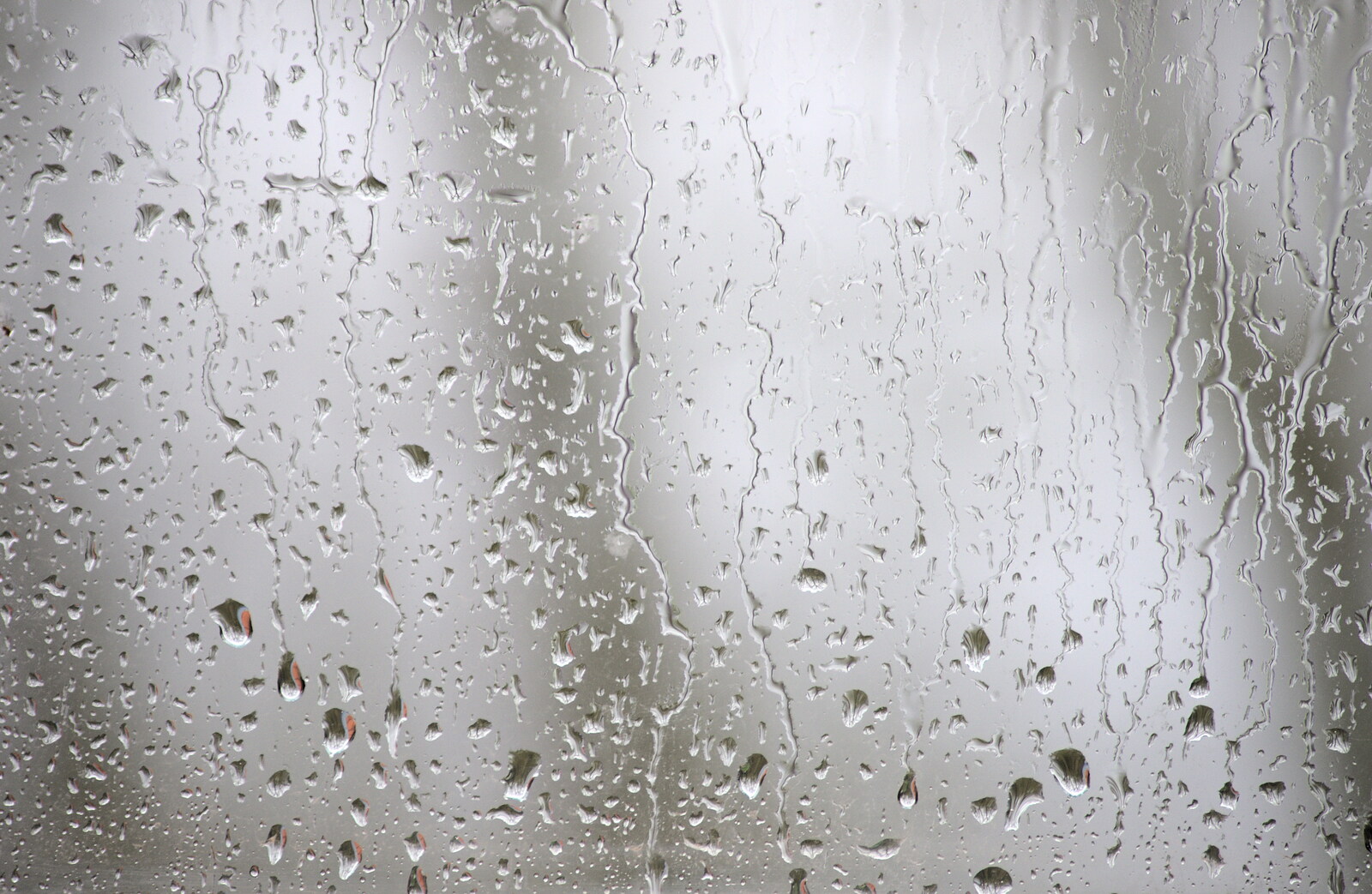 Raindrops on a window from A Night at the Bank, and a Building Update, Brome and Eye, Suffolk - 7th February 2014