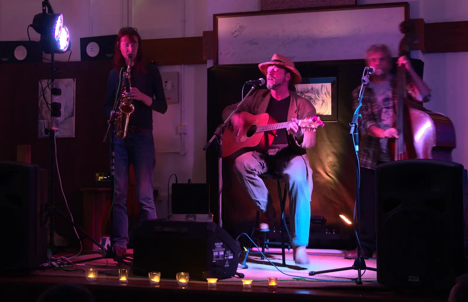 The blues band from Stowmarket, from A Night at the Bank, and a Building Update, Brome and Eye, Suffolk - 7th February 2014