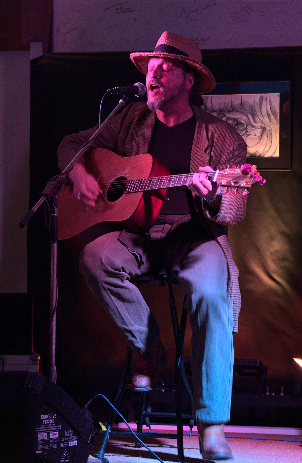 Dr. John from A Night at the Bank, and a Building Update, Brome and Eye, Suffolk - 7th February 2014
