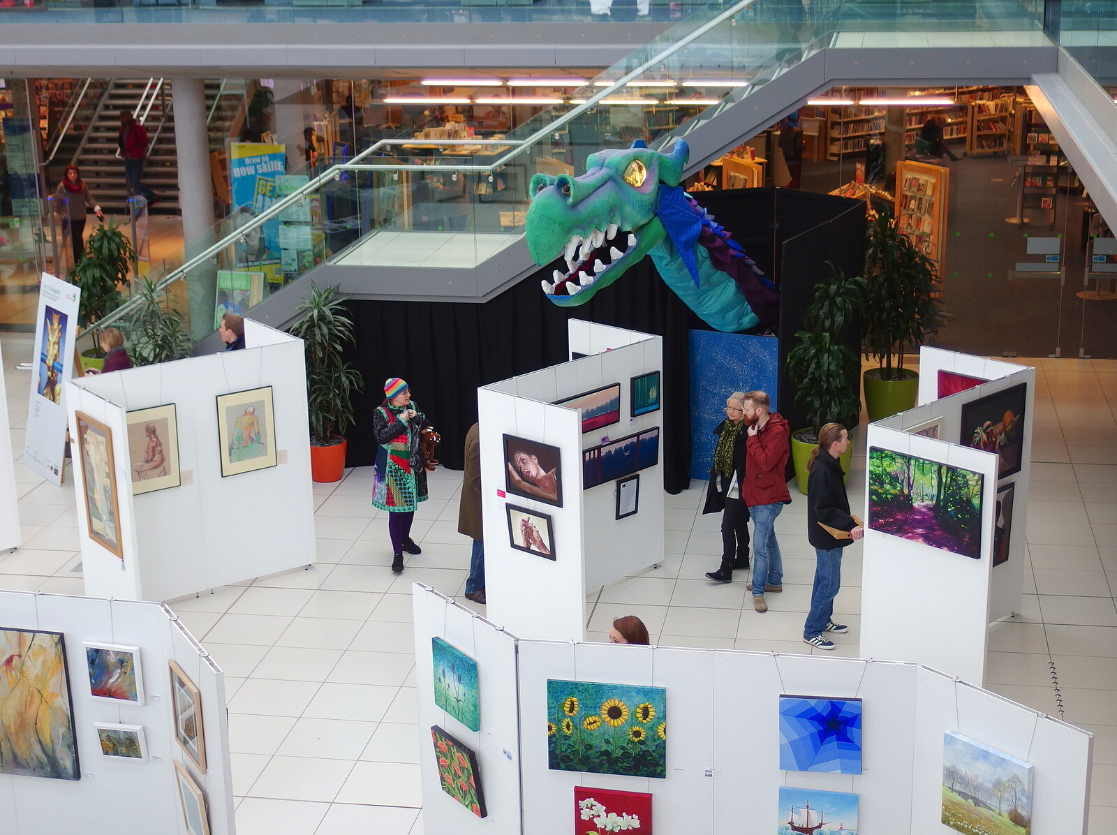 An art exhibition from A Dragoney Sort of Day, Norwich, Norfolk - 15th February 2014