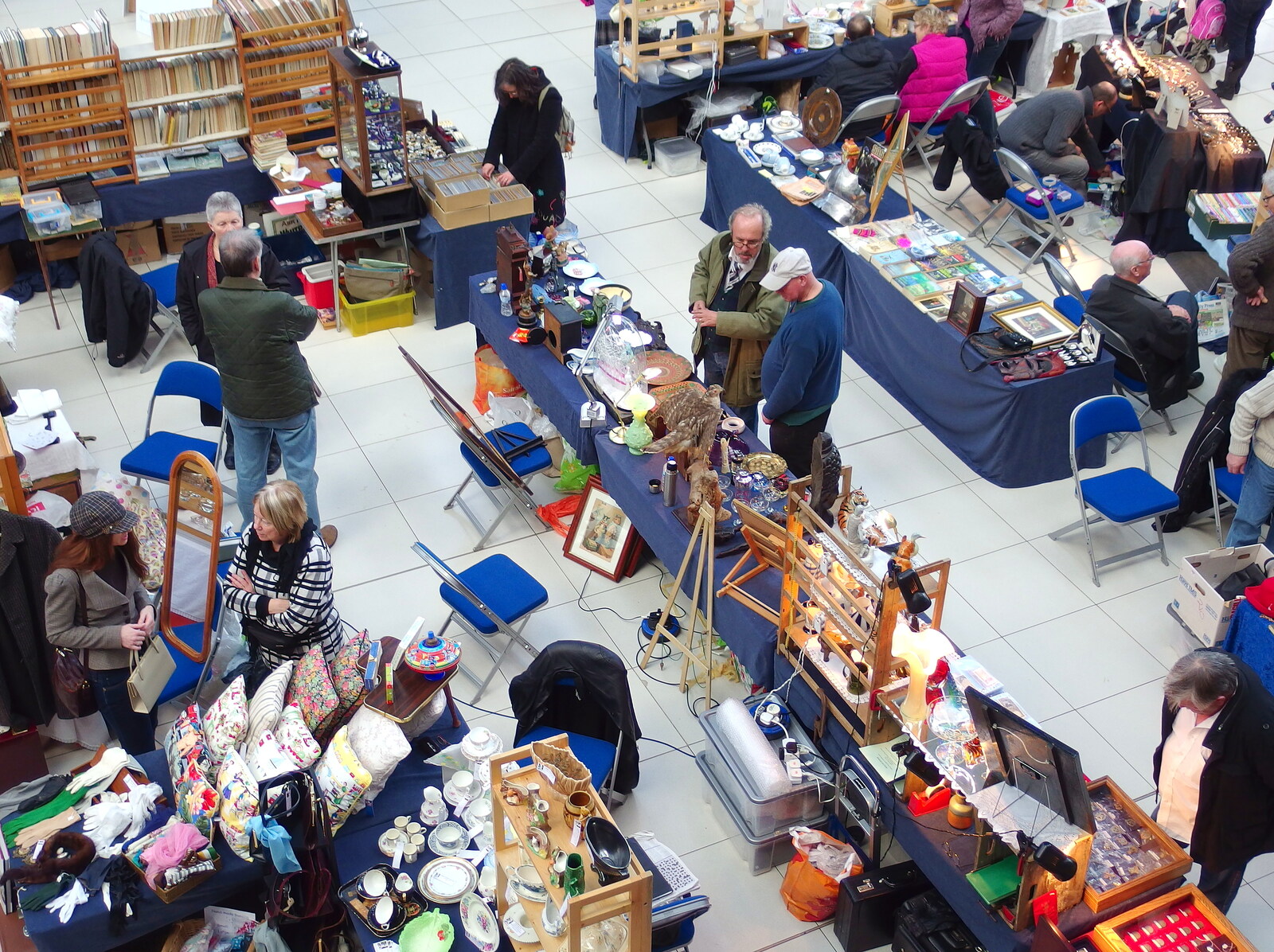 There's an antiques/bric-a-brac market going on from A Dragoney Sort of Day, Norwich, Norfolk - 15th February 2014