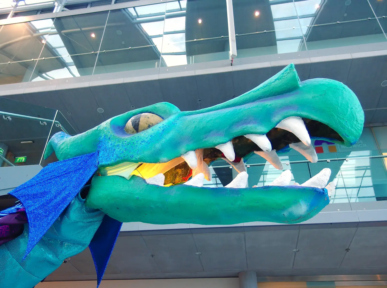 More of the Dragon head, from A Dragoney Sort of Day, Norwich, Norfolk - 15th February 2014