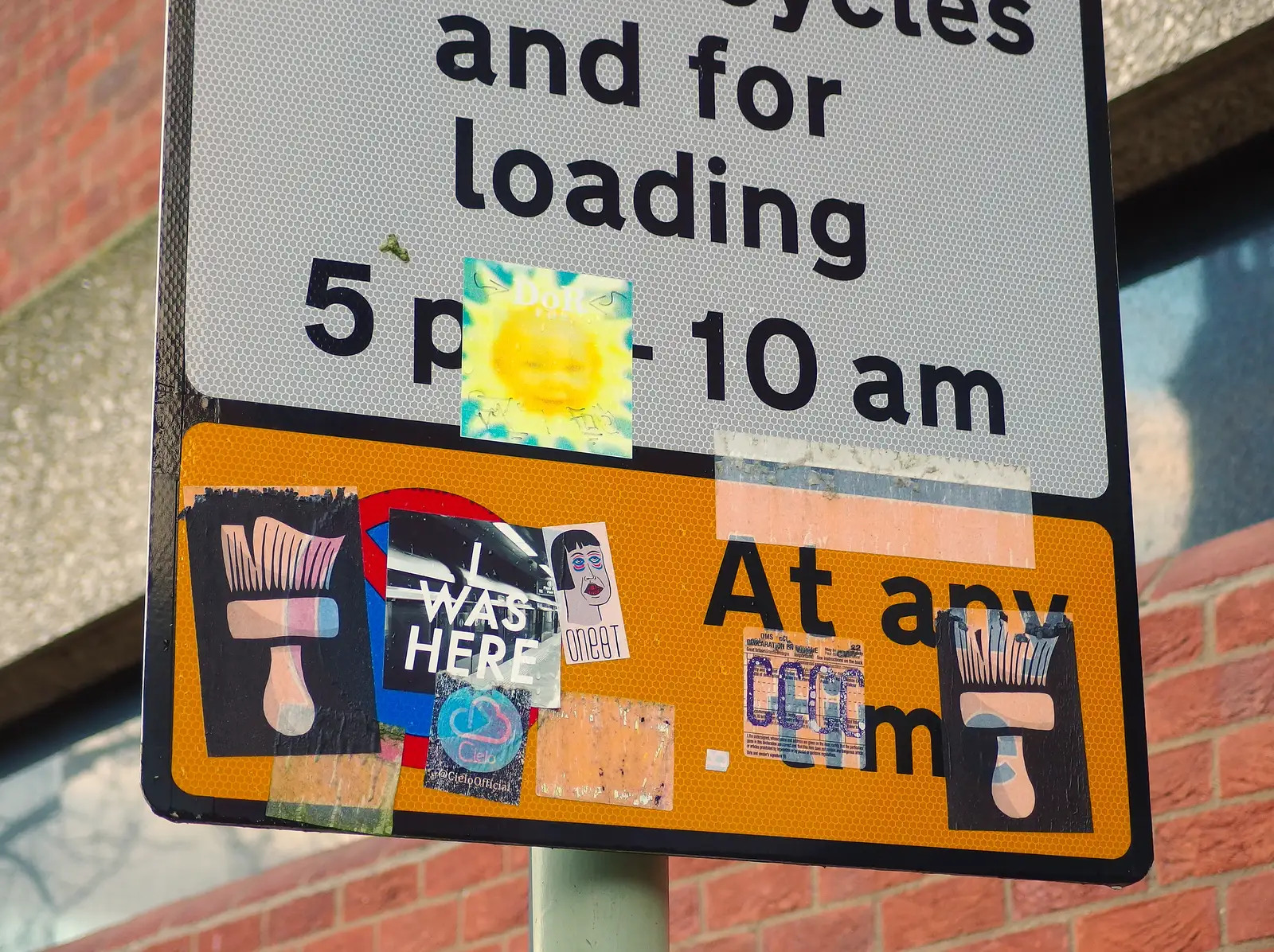 The Teletubbies live on in sticker form, from A Dragoney Sort of Day, Norwich, Norfolk - 15th February 2014