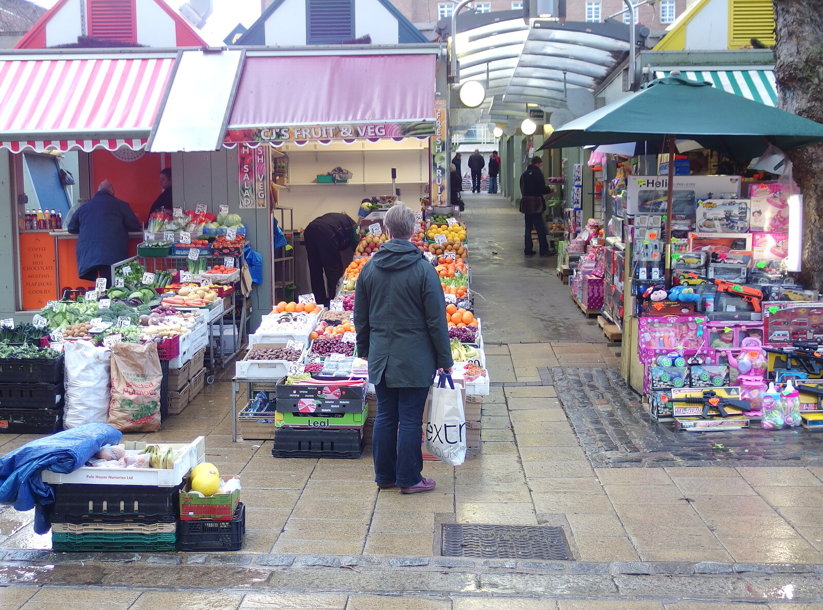 Norwich covered market from A Dragoney Sort of Day, Norwich, Norfolk - 15th February 2014