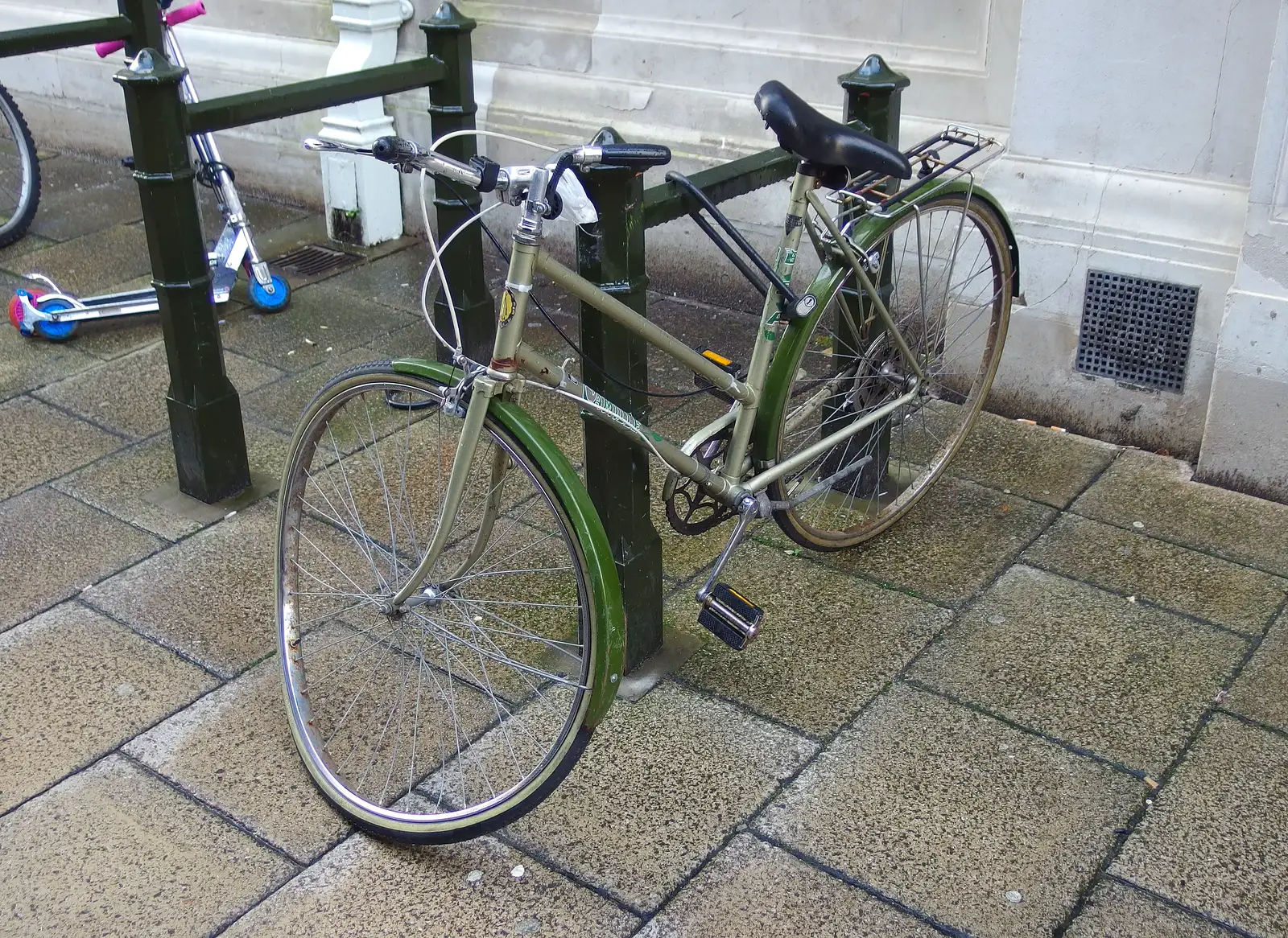 A bicycle - Cambridge style, from A Dragoney Sort of Day, Norwich, Norfolk - 15th February 2014