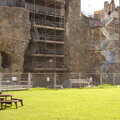 Framlingham Castle is covered in scaffolding, A Trip to Framlingham Castle, Framlingham, Suffolk - 16th February 2014