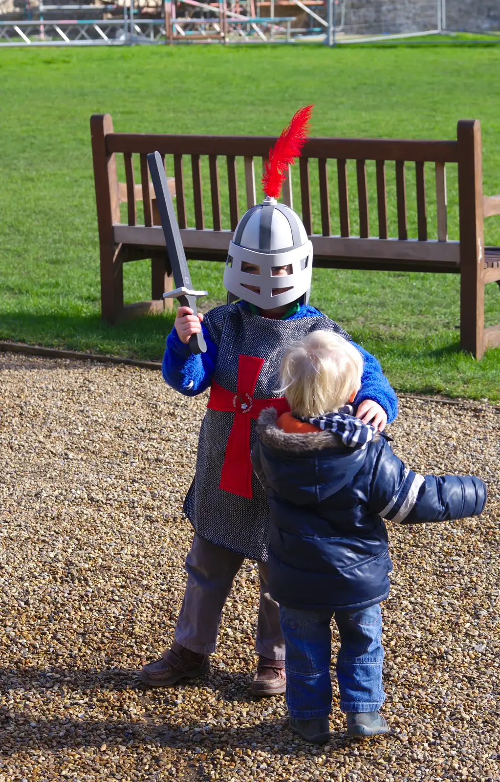 Fred's captured Gabes, from A Trip to Framlingham Castle, Framlingham, Suffolk - 16th February 2014