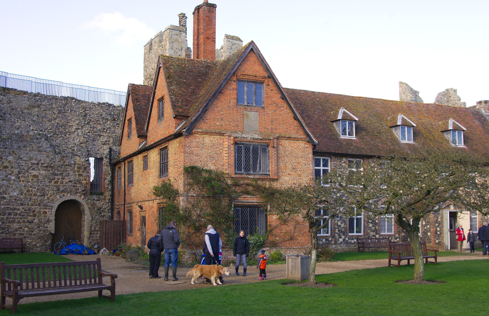 The Elizabethan house from A Trip to Framlingham Castle, Framlingham, Suffolk - 16th February 2014