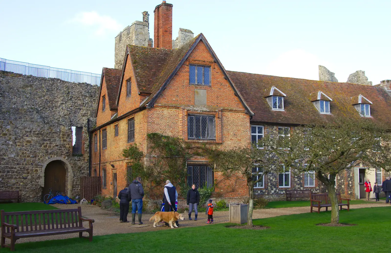 The Elizabethan house, from A Trip to Framlingham Castle, Framlingham, Suffolk - 16th February 2014