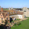 Framlingham castle from the ramparts, A Trip to Framlingham Castle, Framlingham, Suffolk - 16th February 2014
