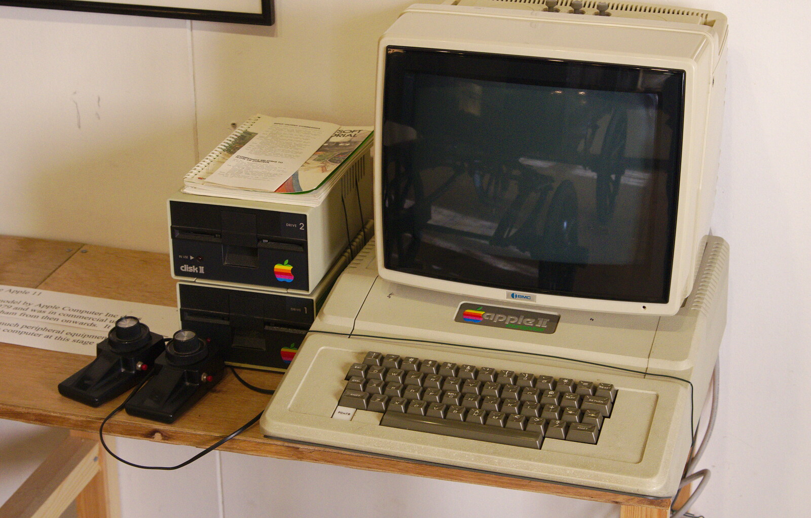 In a small museum, there's an Apple ][ Europlus from A Trip to Framlingham Castle, Framlingham, Suffolk - 16th February 2014