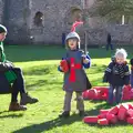 Fred and Harry roam around, A Trip to Framlingham Castle, Framlingham, Suffolk - 16th February 2014