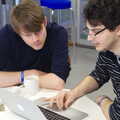 Alex types stuff, SwiftKey Innovation, The Hub, Westminster, London - 21st February 2014