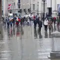 Wet cobbles around Trafalgar Square, SwiftKey Innovation, The Hub, Westminster, London - 21st February 2014