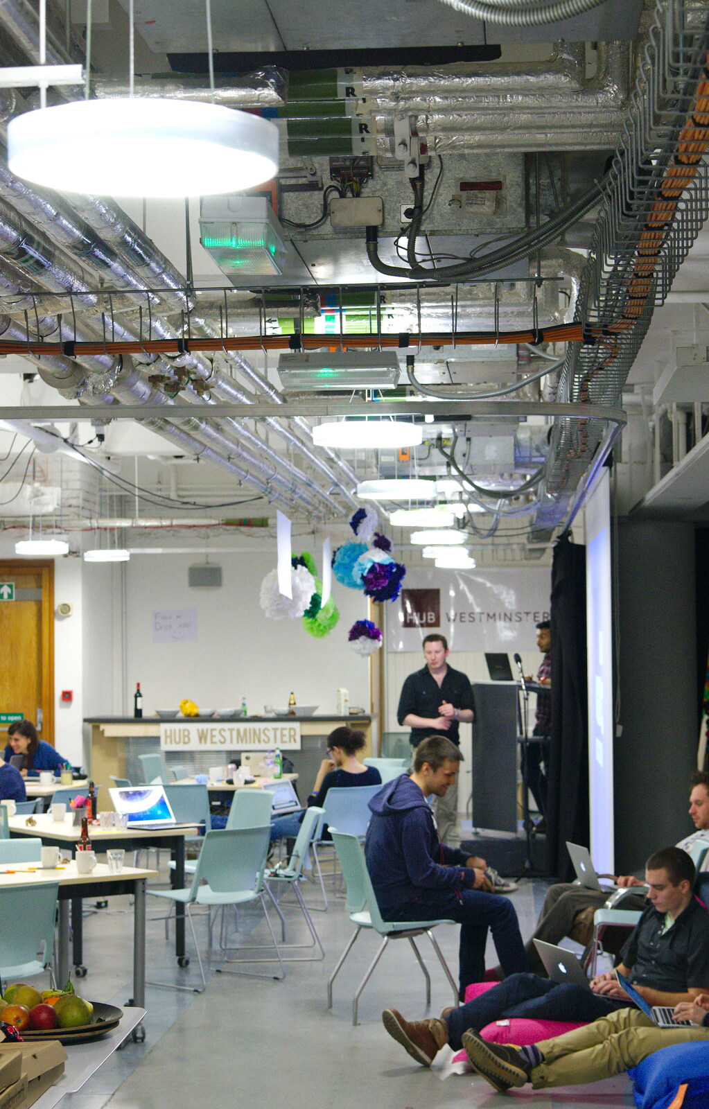 The Hub's functional ceiling from SwiftKey Innovation, The Hub, Westminster, London - 21st February 2014