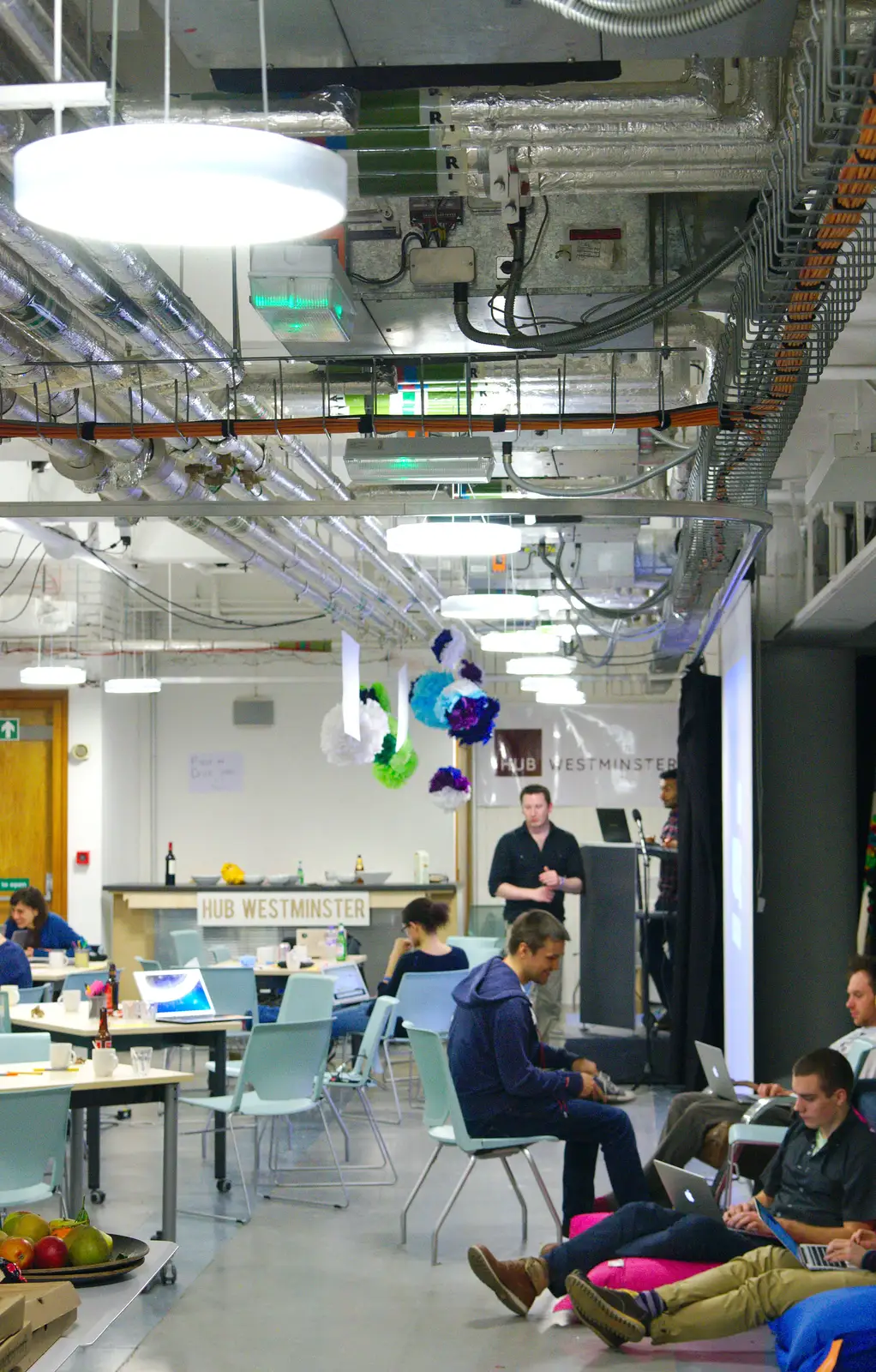 The Hub's functional ceiling, from SwiftKey Innovation, The Hub, Westminster, London - 21st February 2014