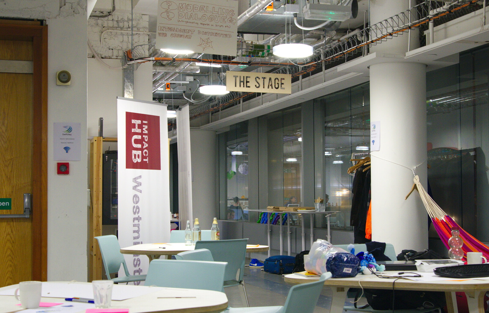 The Hub is quiet at night from SwiftKey Innovation, The Hub, Westminster, London - 21st February 2014