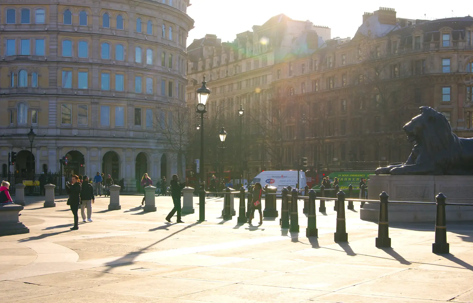 Looking towards Northumberland Street, from SwiftKey Innovation, The Hub, Westminster, London - 21st February 2014