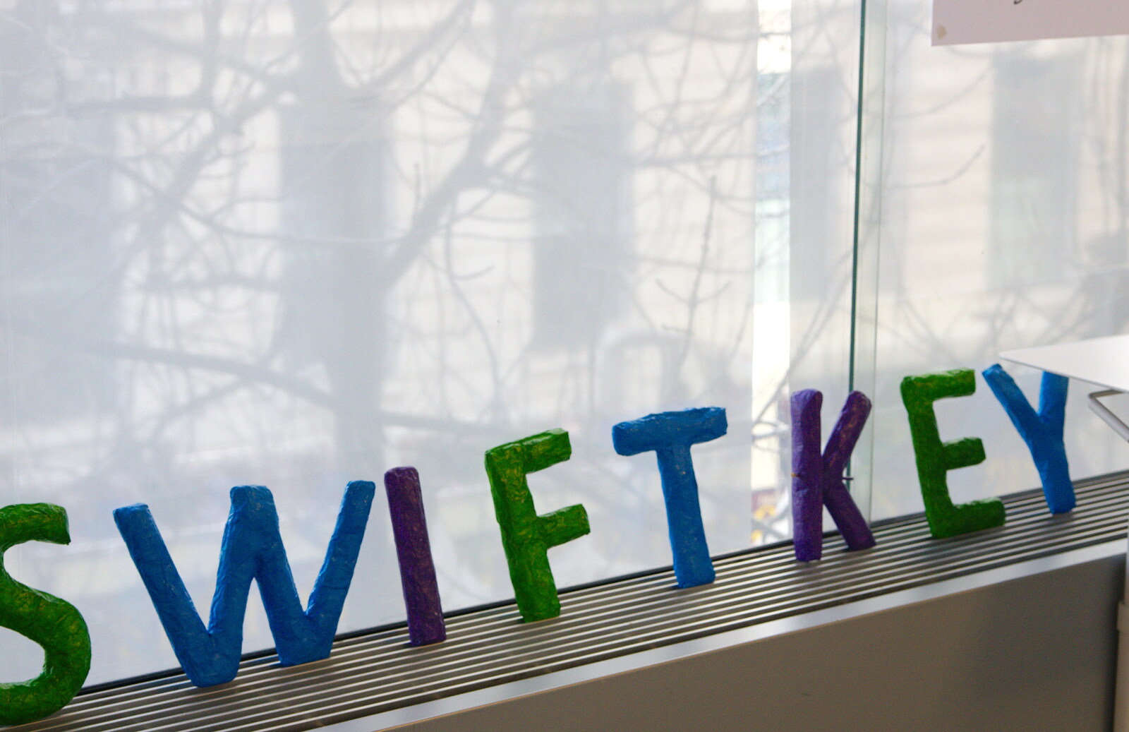 Corporate identity from SwiftKey Innovation, The Hub, Westminster, London - 21st February 2014