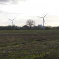 The four wind turbines on the airfield, A Trip to see Chinner, Brome, Suffolk - 22nd April 2014