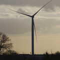 A solitary wind turbine, A Trip to see Chinner, Brome, Suffolk - 22nd April 2014