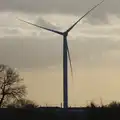 A solitary wind turbine, A Trip to see Chinner, Brome, Suffolk - 22nd April 2014