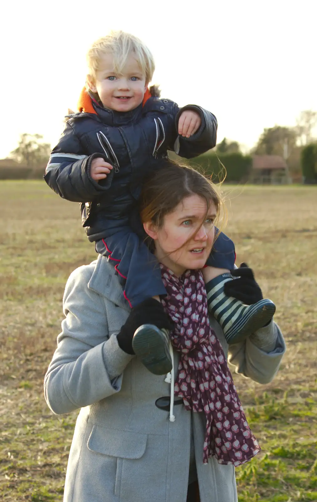 Harry and Isobel, from A Trip to see Chinner, Brome, Suffolk - 22nd April 2014