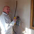 Gov works on the second consumer unit, A Trip to Orford Castle, Orford, Suffolk - 2nd March 2014