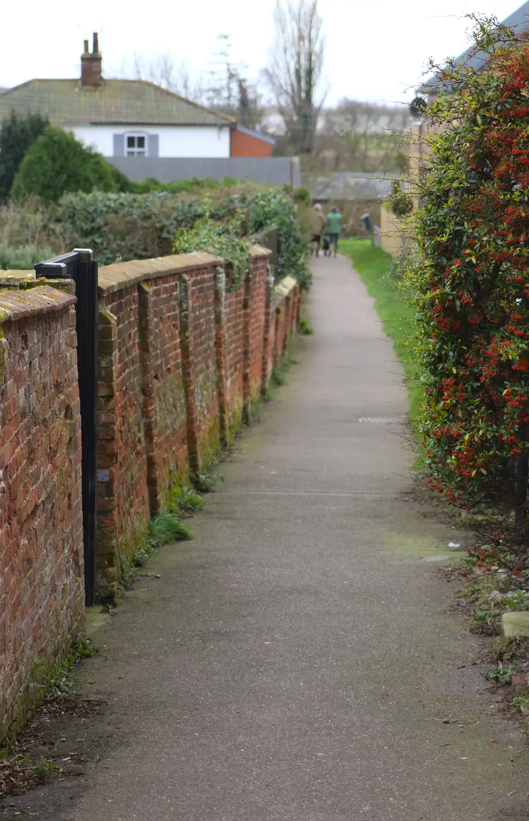 Baker's Lane in Orford, from A Trip to Orford Castle, Orford, Suffolk - 2nd March 2014