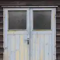 A faded wooden door, A Trip to Orford Castle, Orford, Suffolk - 2nd March 2014