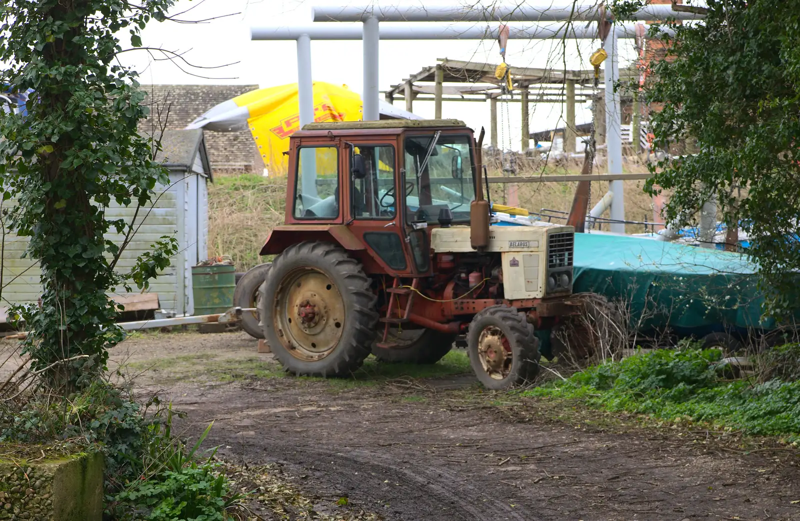 An old Belarus tractor, from A Trip to Orford Castle, Orford, Suffolk - 2nd March 2014