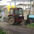 An old Belarus tractor, A Trip to Orford Castle, Orford, Suffolk - 2nd March 2014