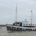 The MV Lady Florence trundles up the river, A Trip to Orford Castle, Orford, Suffolk - 2nd March 2014