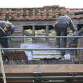 Meanwhile, the old roof is partly re-done, Building Progress: Electrical Second Fixing, Brome, Suffolk - 4th March 2014