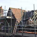 Multiple roofing action, Building Progress: Electrical Second Fixing, Brome, Suffolk - 4th March 2014