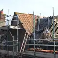 Multiple roofing action, Building Progress: Electrical Second Fixing, Brome, Suffolk - 4th March 2014