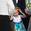 Small girl in a big crowd, John and Caroline's Wedding, Sheene Mill, Melbourne, Cambridgeshire - 8th March 2014