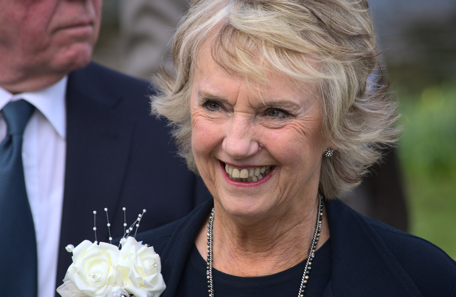 The groom's mother from John and Caroline's Wedding, Sheene Mill, Melbourne, Cambridgeshire - 8th March 2014