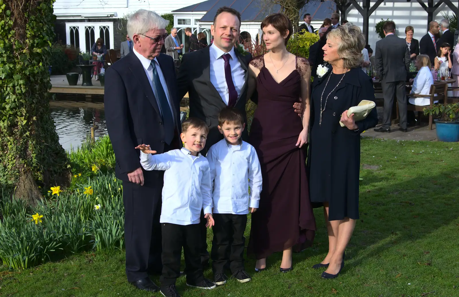 A wedding photo, from John and Caroline's Wedding, Sheene Mill, Melbourne, Cambridgeshire - 8th March 2014