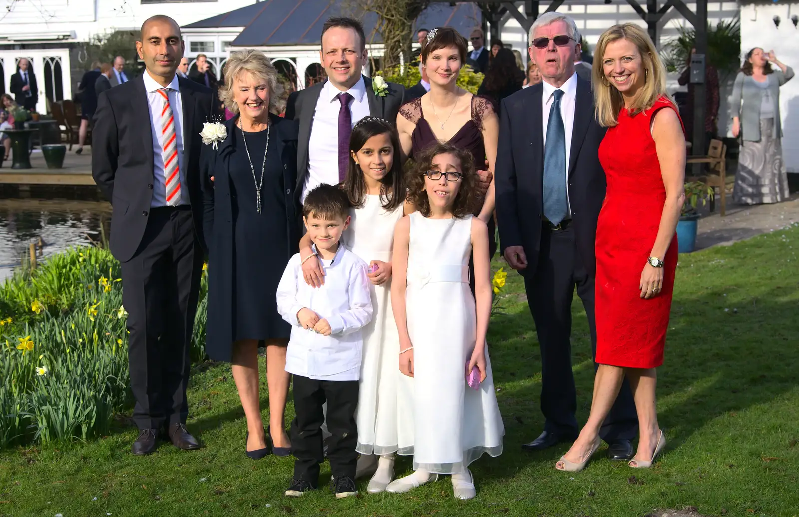 More friends and family, from John and Caroline's Wedding, Sheene Mill, Melbourne, Cambridgeshire - 8th March 2014