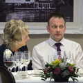 John looks surprised again, John and Caroline's Wedding, Sheene Mill, Melbourne, Cambridgeshire - 8th March 2014