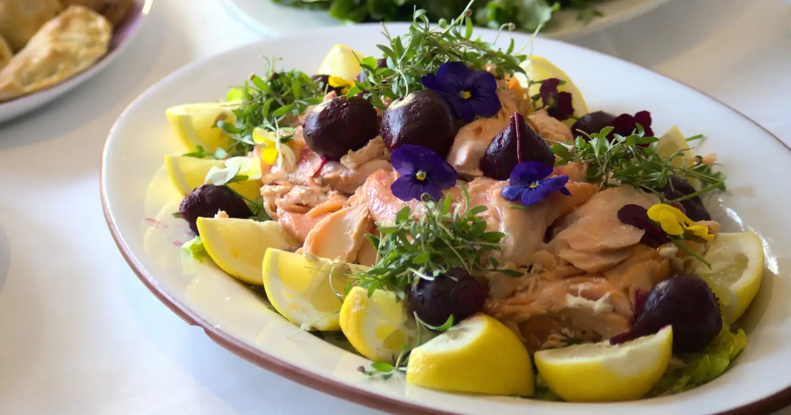 Some nice food, from John and Caroline's Wedding, Sheene Mill, Melbourne, Cambridgeshire - 8th March 2014