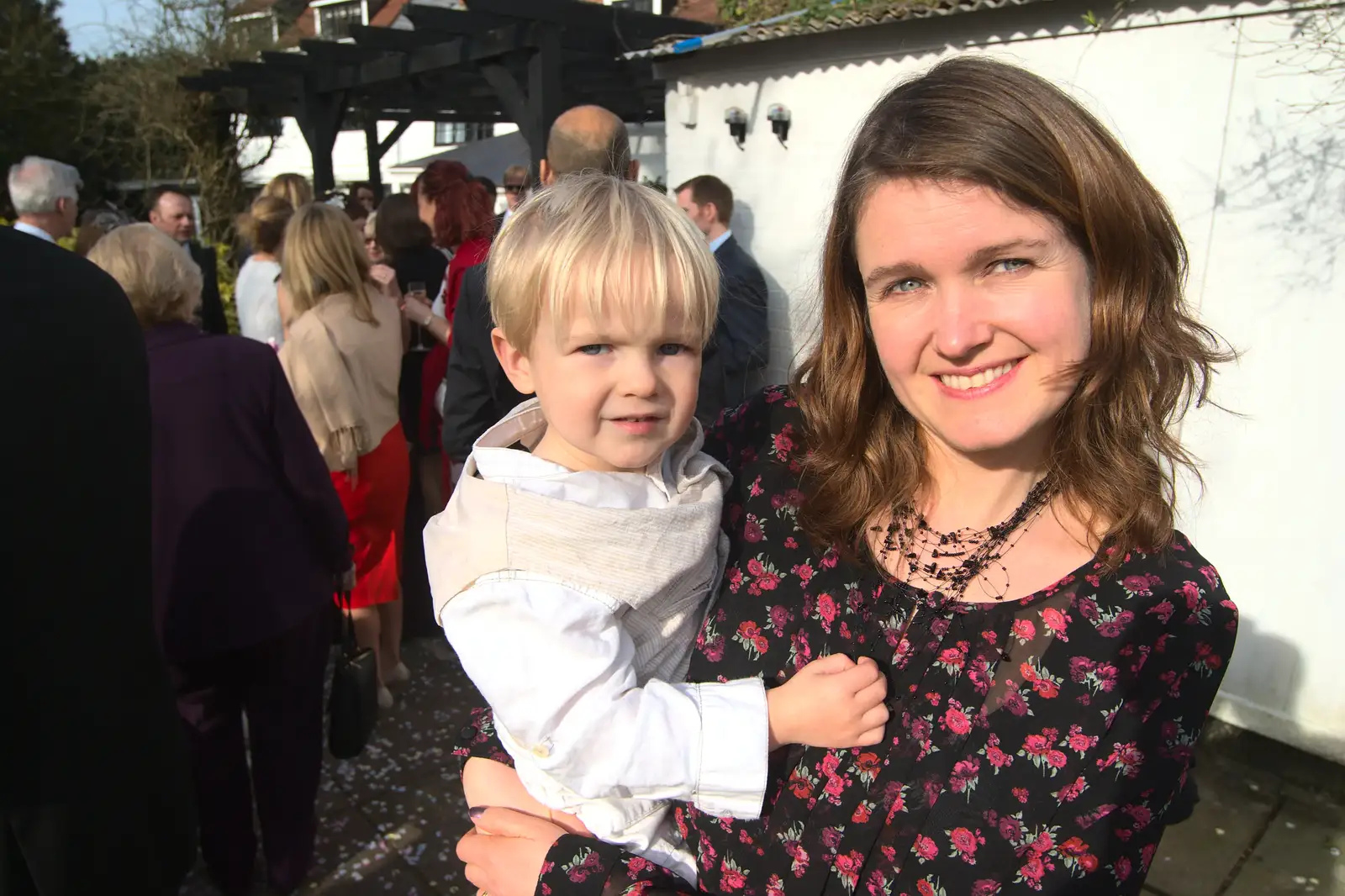 Harry and Isobel, from John and Caroline's Wedding, Sheene Mill, Melbourne, Cambridgeshire - 8th March 2014