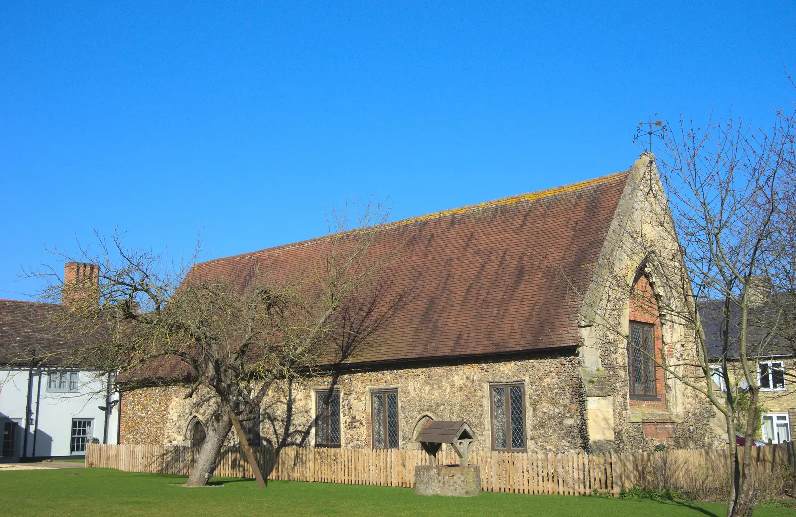 St. John the Baptist, or the Duxford Chapel, from A Day Out at Duxford, Cambridgeshire - 9th March 2014