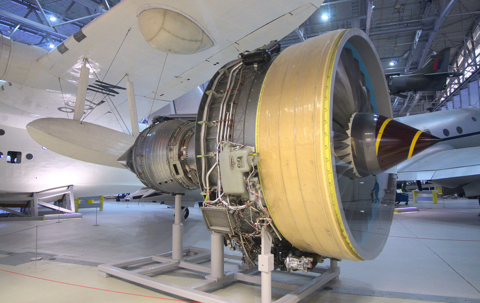 A Rolls-Royce Trent engine from A Day Out at Duxford, Cambridgeshire - 9th March 2014