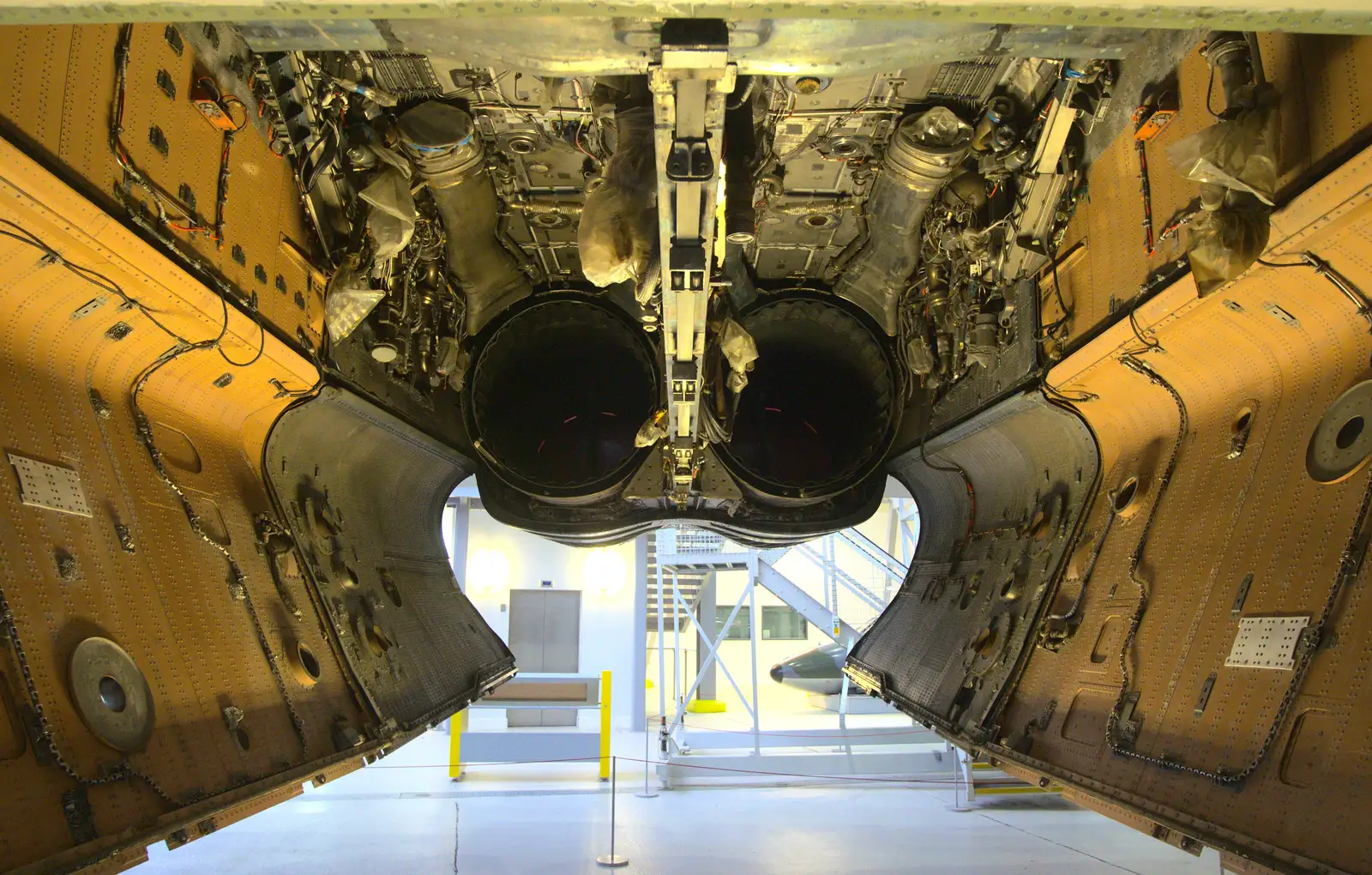 Concorde's starboard engine bay, from A Day Out at Duxford, Cambridgeshire - 9th March 2014