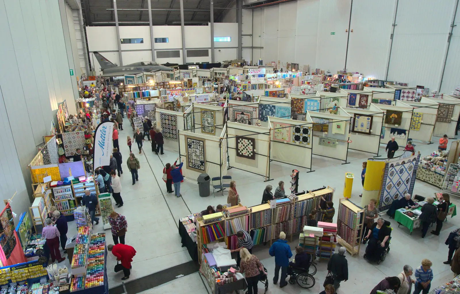 In an adjacent hall, 'Quilt World' takes place, from A Day Out at Duxford, Cambridgeshire - 9th March 2014