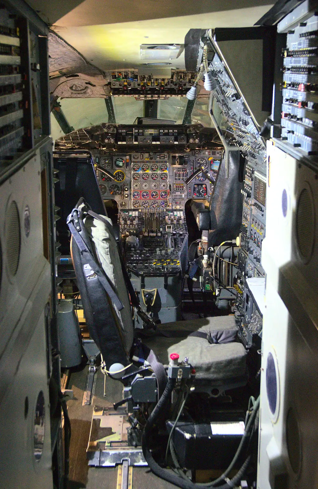 The pre-production Concorde's flight deck, from A Day Out at Duxford, Cambridgeshire - 9th March 2014