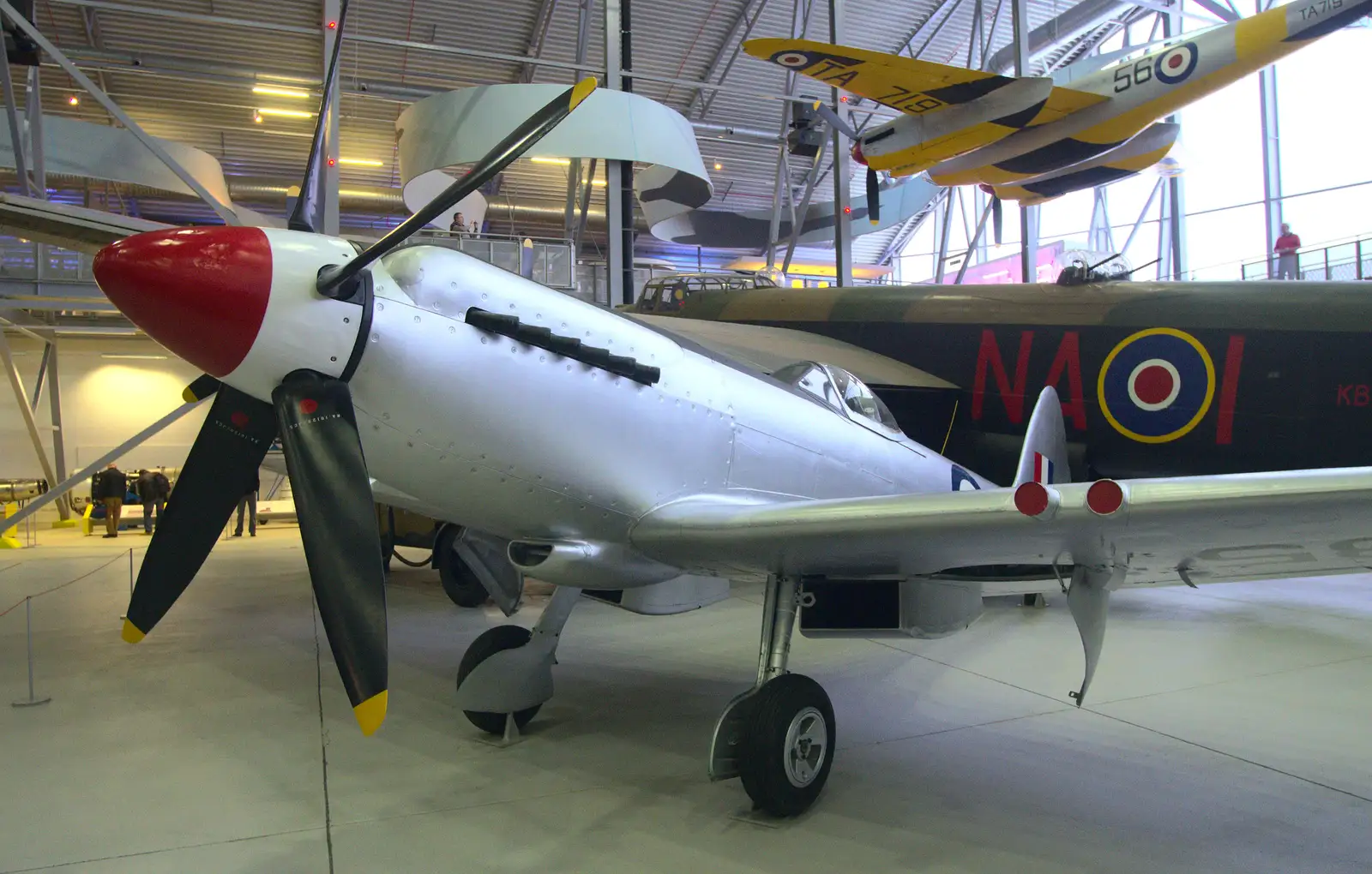 Some sort of Spitfire relative, from A Day Out at Duxford, Cambridgeshire - 9th March 2014