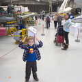 Fred in the working aircraft hangar, A Day Out at Duxford, Cambridgeshire - 9th March 2014